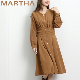 送料無料 【MARTHA】マーサ★サッシュベルト風ワンピース＜メーカー希望小売価格￥9,896＞[26116]【3980円以上送料無料】