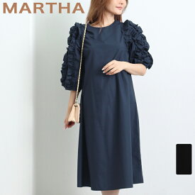 送料無料【MARTHA】マーサ★フリル袖ワンピース＜メーカー希望小売価格￥12,000＞[16924]【3980円以上送料無料】