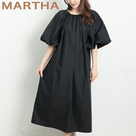 送料無料【MARTHA】マーサ★バルーン袖ワンピース[16935]【3980円以上送料無料】