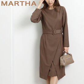 送料無料　【MARTHA】マーサ★ラップスカート風ワンピース＜メーカー希望小売価格￥14,157＞[26123]【3980円以上送料無料】