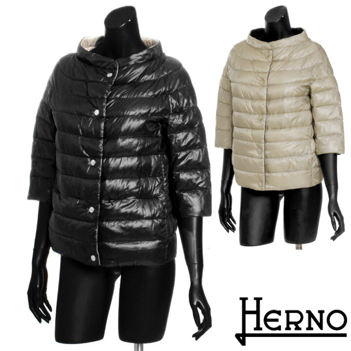 楽天市場】送料無料 HERNO ヘルノ リバーシブルダウンジャケット 定番 