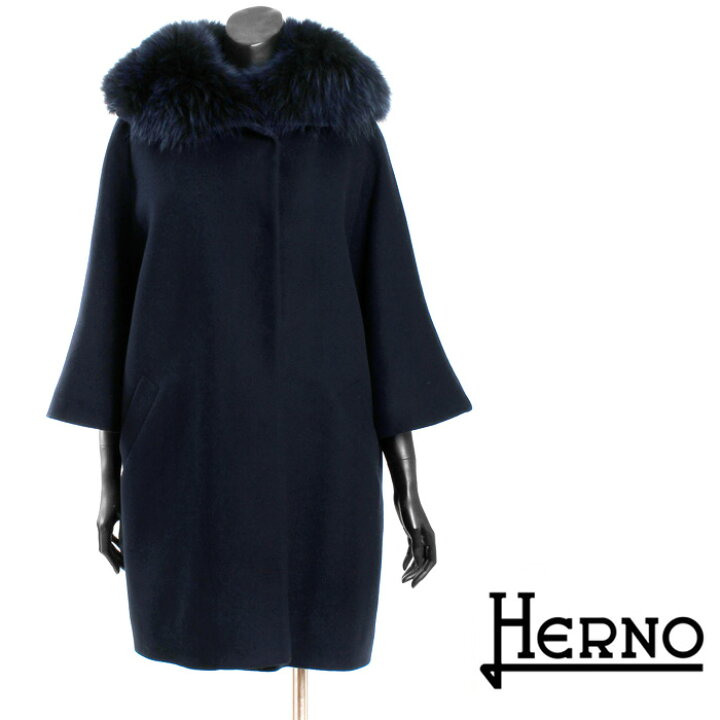 楽天市場】送料無料 HERNO ヘルノ 2way FOXファーインナーダウンウール 