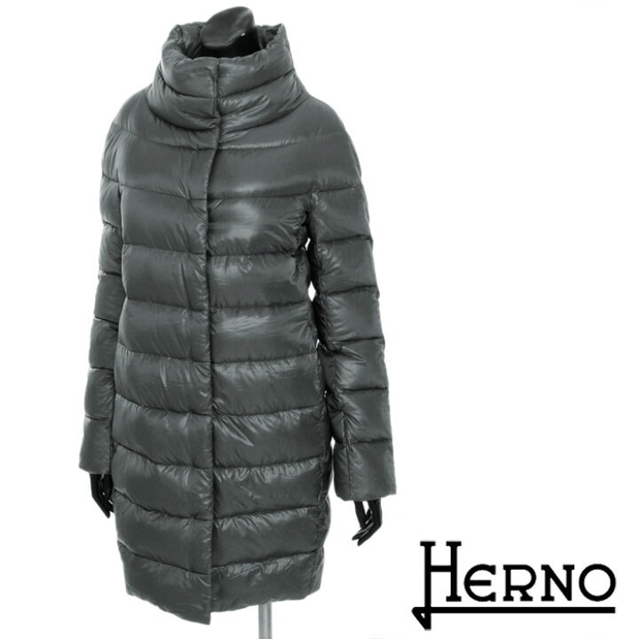 楽天市場】送料無料 HERNO ヘルノ ダウンコート スタンドカラー 超軽量  