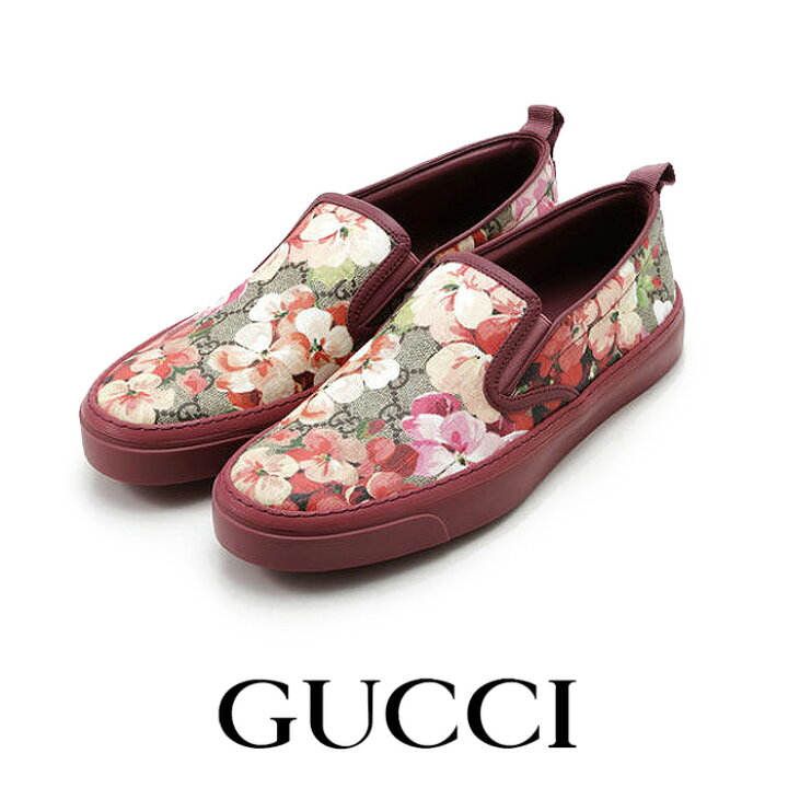 楽天市場】送料無料 GUCCI グッチ GGスプリーム ブルームススリッポン  