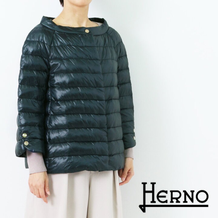 楽天市場】送料無料 HERNO ヘルノ ライトダウンジャケット ショート丈 