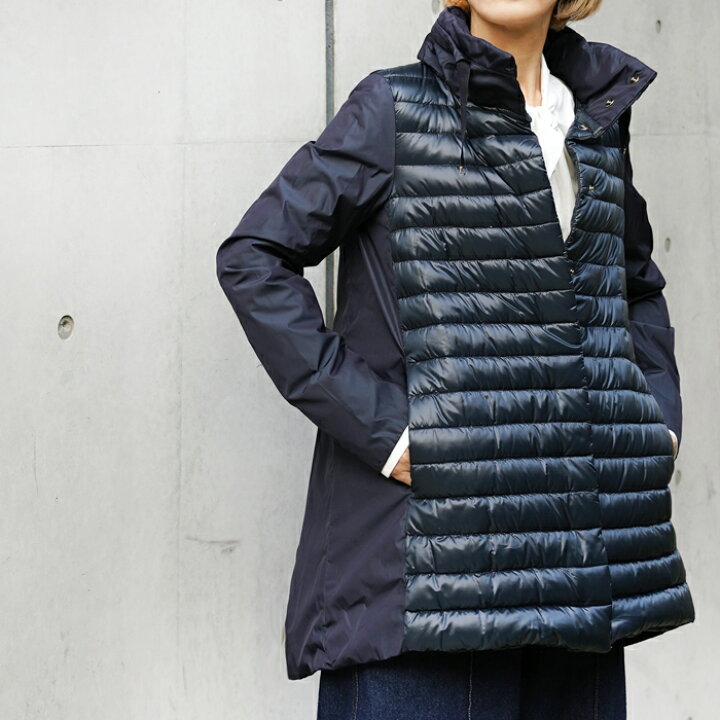 楽天市場】送料無料 HERNO ヘルノ 2way ダウンハーフコート 超軽量  