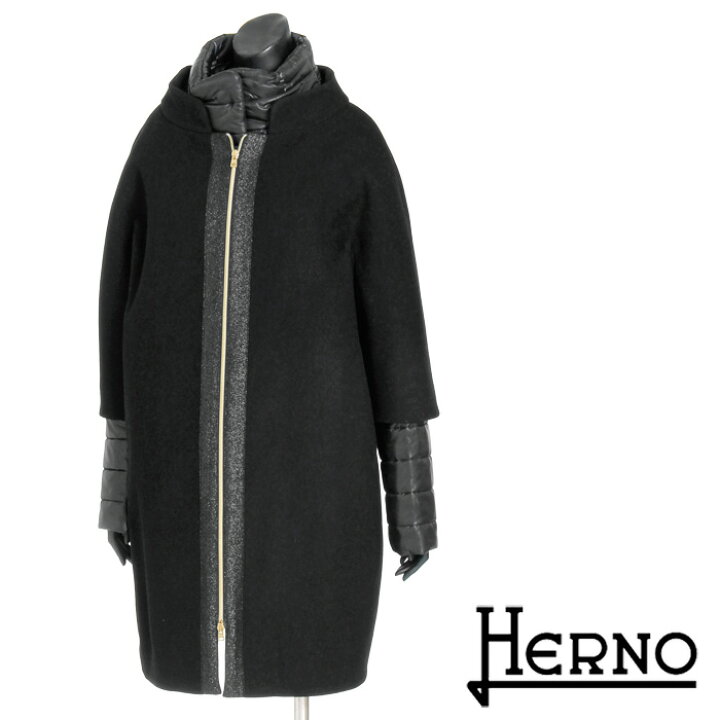 楽天市場】送料無料 HERNO ヘルノ ウール×ダウンジャケットレイヤード 