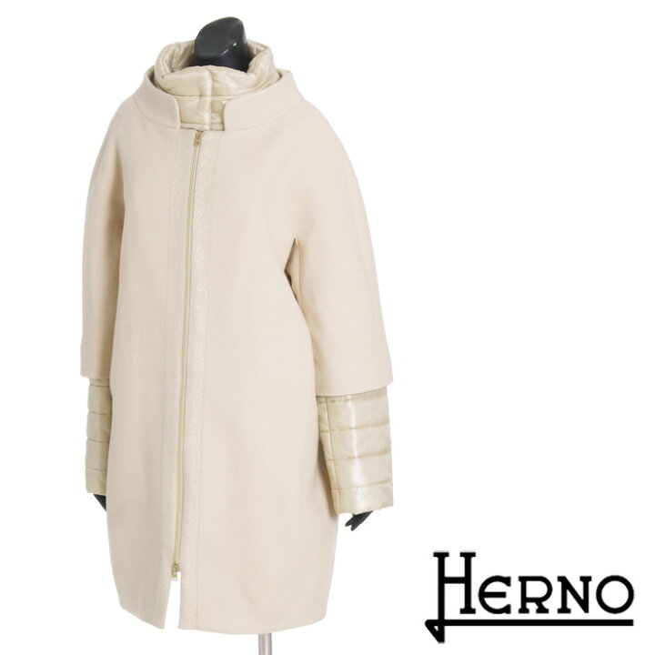 楽天市場】送料無料 HERNO ヘルノ ウール×ダウンジャケットレイヤード 