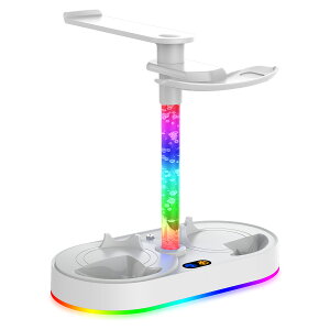 VR2�Ή� RGB�[�d�X�^���h PS5 VR2 �[�d�X�^���h �}�O�l�b�g�� �f���A���[�d �R���g���[���[2�䓯���[�d �w�b�h�Z�b�g���[ �w�b�h�z���z���_�[ RGB���C�g 10���[�h LED �Q�[�~���O�f�X�N ���[�X�^