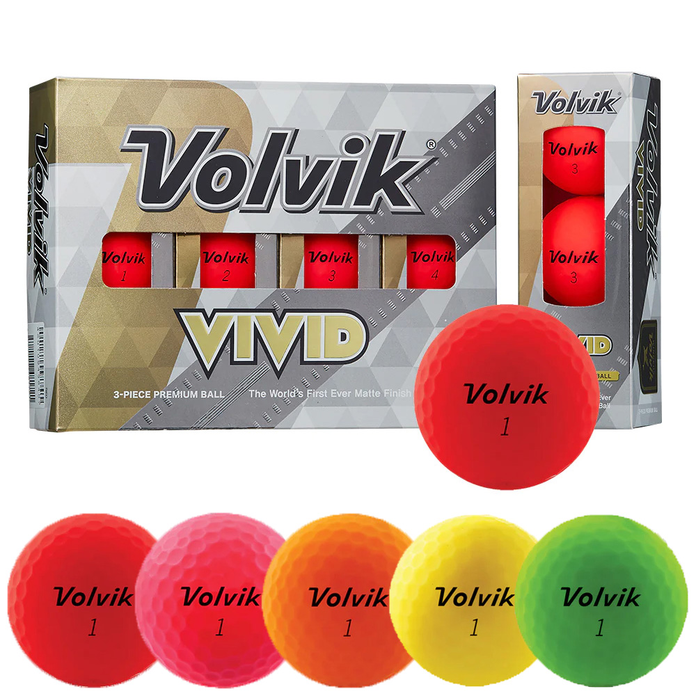 ボルビック VIVID ゴルフボール 3ピース構造 12球 Volvik VOLVIK-VIVID
