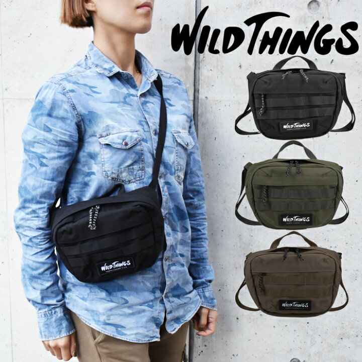 楽天市場】WILD THINGS ワイルドシングス ショルダーバッグ 全3色 WT 