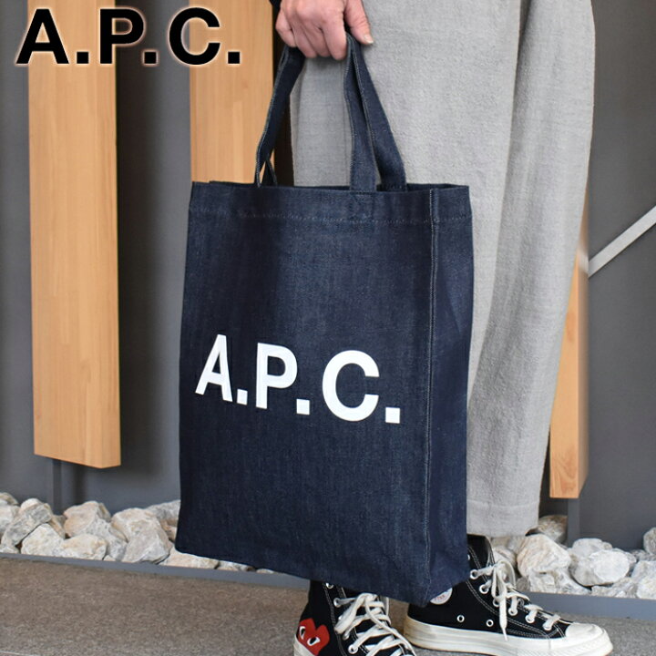 楽天市場】APC アーペーセー トートバッグ デニム デニムブルー M61569  