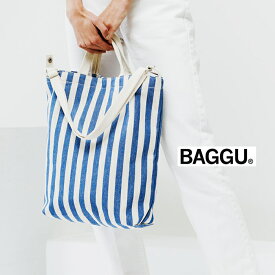 BAGGU バグゥ 2WAYトートバッグ DUCK BAG SUMMER STRIPE ショッピングバッグ