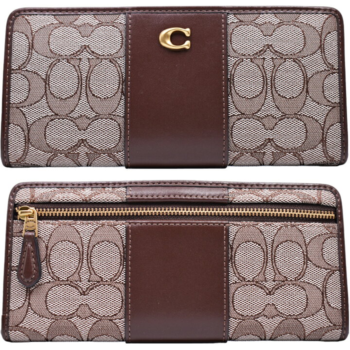 楽天市場】COACH コーチ 長財布 OAK MAPLE/ブラウン系 CCC98 