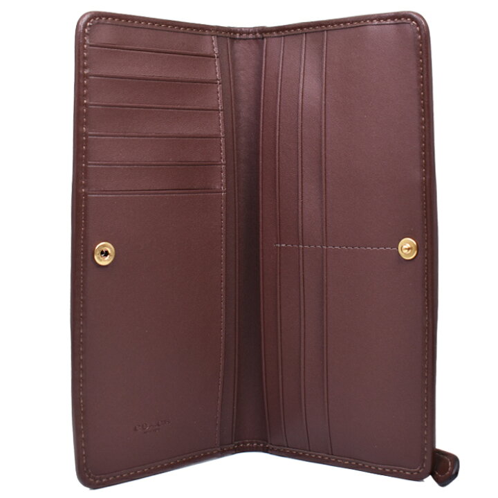 楽天市場】COACH コーチ 長財布 OAK MAPLE/ブラウン系 CCC98 