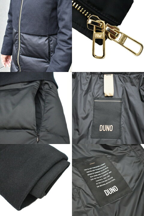 楽天市場】DUNO デュノ レディース ダウンコート BALLON X NERO 