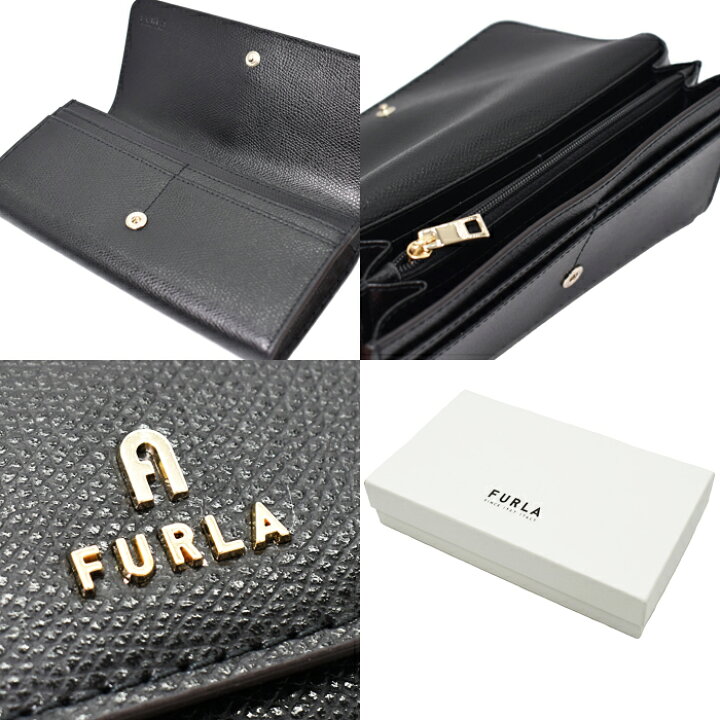 楽天市場】FURLA フルラ 長財布 ブラック CAMELIA CONTINENTAL WALLET 