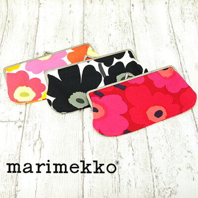 【メール便可】MARIMEKKOマリメッコ横長がま口ポーチ全3色SILMALASIKUKKAROMINIUNIKKO