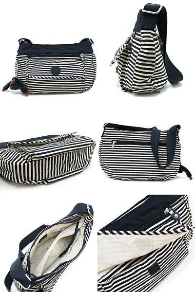 KiplingキプリングK13163SYROショルダーバッグ09T/MarineStripy