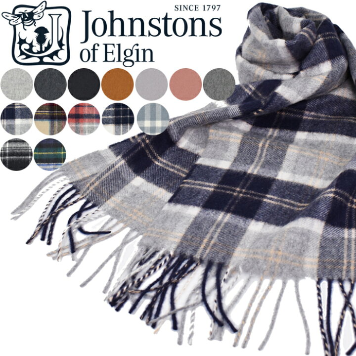 楽天市場】johnstons ジョンストンズ カシミヤマフラー ストール 