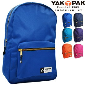 YAKPAK ヤックパック ゴールドジップ バッグ リュック 全6色 デイバッグ パック バックパック 無地 普段使い 通勤 通学 男女兼用 メンズ レディース