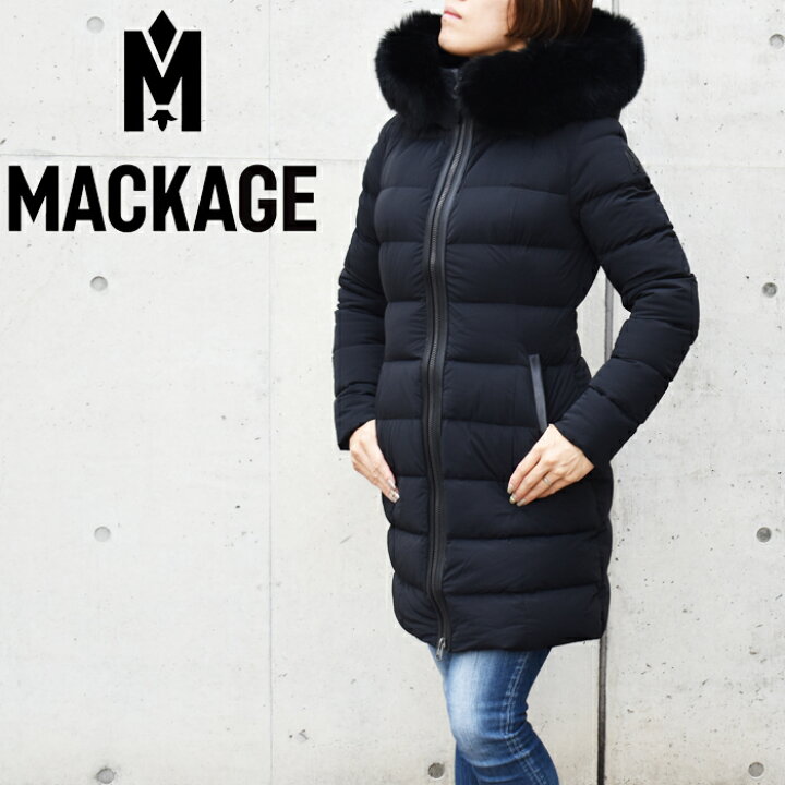 楽天市場】MACKAGE マッカージュ ダウンコート CALLA BX BLACK  