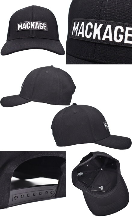 楽天市場】MACKAGE マッカージュ キャップ ブラック ANDERSON-SB 