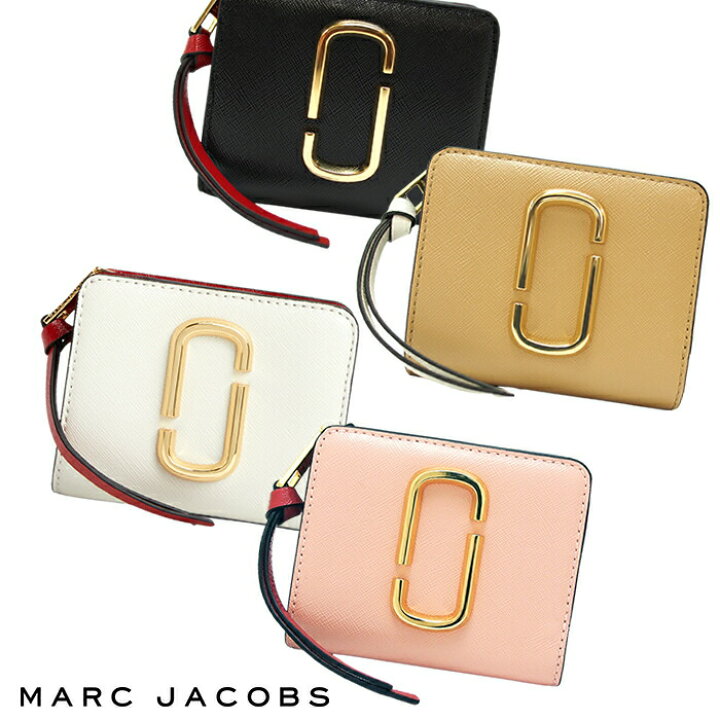 楽天市場 Marc Jacobs マークジェイコブス 二つ折り財布 ミニ財布 全4色 M Snapshot スナップショット マークジェイコブス 財布 アクアベース