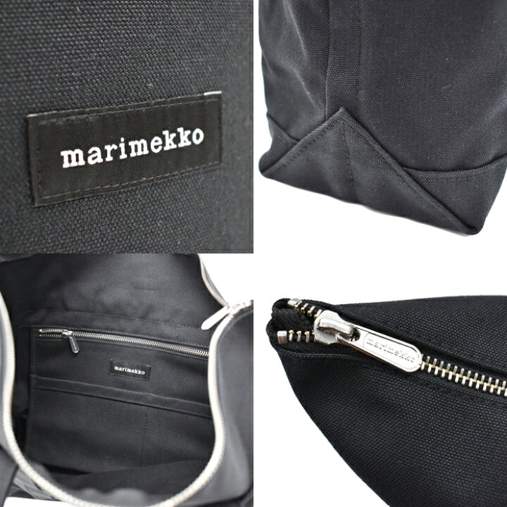 楽天市場】MARIMEKKO マリメッコ トートバッグ ブラック レディース 