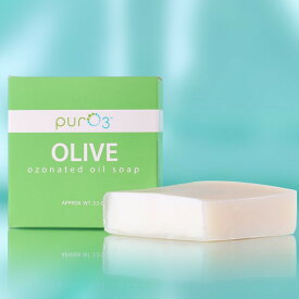 【メール便可】【日本未発売】 PurO3 Ozonated Olive Oil Soap オゾン/オリーブソープ（オリーブオイルソープ） 93g