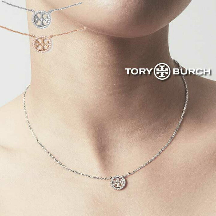 楽天市場】TORY BURCH トリーバーチ ネックレス クリスタル ロゴ  