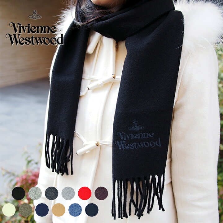 楽天市場】Vivienne Westwood ヴィヴィアンウエストウッド ロゴ ウールマフラー 全12色 ヴィヴィアン マフラー : アクアベース