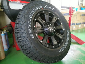 新品4本セット RAV4 デリカD5 タイヤホイールセット ヨコハマ ジオランダー X-AT 235/70R16 人気ホイール レクセル デスロック 16インチ