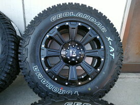 RAV4 デリカD5 アウトランダー CX5 タイヤホイール セット 235/70R16 ヨコハマ ジオランダーX-AT DeathRock 16インチ