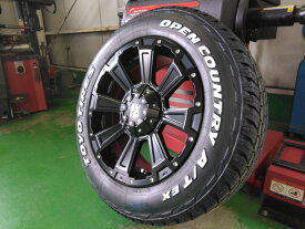 新品 4本セット RAV4 エクストレイル タイヤホイール 17インチ トーヨータイヤ オープンカントリー AT EX 225/65R17 ホワイトレター LEXXEL DeathRock
