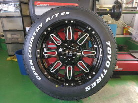新品 4本セット RAV4 エクストレイル タイヤホイール 17インチ トーヨータイヤ オープンカントリー AT EX 225/65R17 ホワイトレター LEXXEL Balano