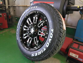 新品 4本セット デリカ D5 アウトランダー タイヤホイール 17インチ トーヨータイヤ オープンカントリー AT EX 225/65R17 ホワイトレター LEXXEL Balano