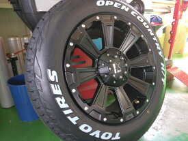 新品 4本 デリカ D5 RAV4 CX5 エクストレイル タイヤホイールセット TOYO OPENCOUNTRY HT 225/65R17 17インチ LEXXEL DeathRock