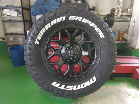 新品 4本セット Jeep ジープ ラングラー JL JK タイヤホイールセット モンスタ タイヤ テレーングリッパー 265/70R17 285/70R17 17インチ LEXXEL InFerno