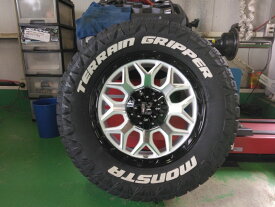 新品 4本セット Jeep ジープ ラングラー JL JK タイヤホイールセット モンスタ タイヤ テレーングリッパー 265/70R17 285/70R17 17インチ LEXXEL InFerno
