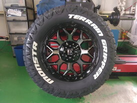 新品 4本セット Jeep ジープ ラングラー JL JK タイヤホイールセット モンスタ タイヤ テレーングリッパー 265/70R17 285/70R17 17インチ LEXXEL InFerno