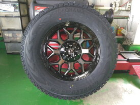 スタッドレス 新品4本セット ランドクルーザー ランクル 300 250 LX600 ヨコハマ アイスガード G075 265/70R17 タイヤホイールセット 17インチ LEXXEL InFerno