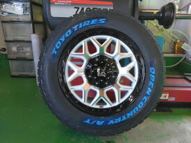 新品4本 デリカ D5 RAV4 CX5 エクストレイル タイヤホイールセット トーヨータイヤ オープンカントリー AT3 215/70R16 225/70R16 16インチ LEXXEL InFerno