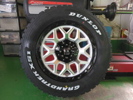 新品4本セット スタッドレスタイヤ ホイールセット デリカD5 エクストレイル RAV4 CX5 ダンロップ グラントレック XS1 215/70R16 ホワイトレター 16インチ LEXXEL InFerno