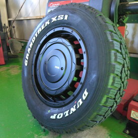 即納 ホワイトレター スタッドレス ジムニー ノマド シエラ タイヤホイール 4本セット ダンロップ グラントレック XS1 215/70R16 LT 100/97N 16インチ LEXXEL SwaGGer