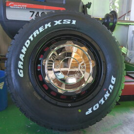 即納 ジムニー ノマド シエラ スタッドレス タイヤホイールセット ダンロップ グラントレック XS1 215/70R16 LT 100/97N ホワイトレター 16インチ LEXXEL SwaGGer