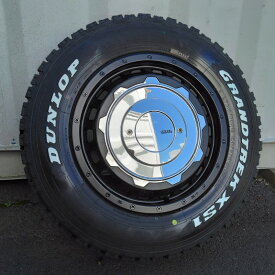 即納 ホワイトレター スタッドレス ジムニー ノマド シエラ タイヤホイール 4本セット ダンロップ グラントレック XS1 215/70R16 LT 100/97N 16インチ LEXXEL SwaGGer