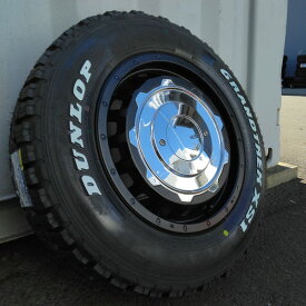 即納 ジムニー ノマド シエラ スタッドレス タイヤホイールセット ダンロップ グラントレック XS1 215/70R16 LT 100/97N ホワイトレター 16インチ LEXXEL SwaGGer