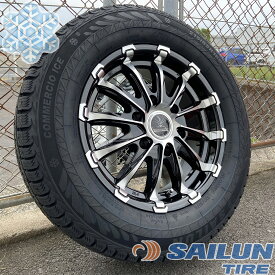 即日発送 スタッドレス ハイエース200系 車検対応 タイヤホイールセット SAILUN COMMERCIO ICE 215/65R16 BD12 16インチ