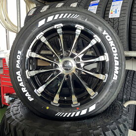 【新品】車検対応 200系ハイエース 夏タイヤ ホイール4本セット 215/60R17 ヨコハマ パラダ 17インチ ホワイトレターBD12 新品 YOKOHAMA
